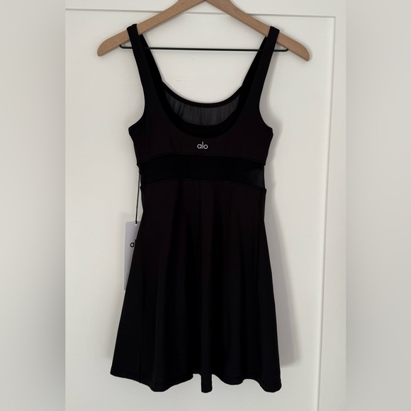 NWT ALO Double Trouble Airlift Tennis Dress Black Size XS - Picture 6 of 6
